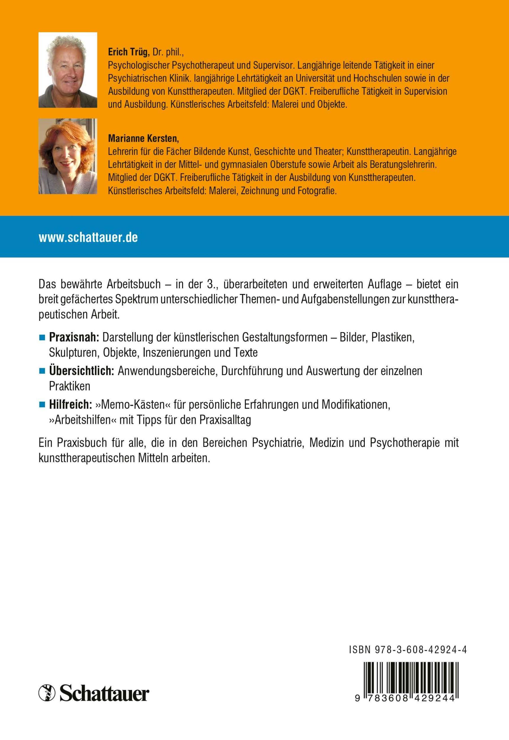 Rückseite: 9783794529247 | Praxis der Kunsttherapie | Arbeitsmaterialien und Techniken | Buch