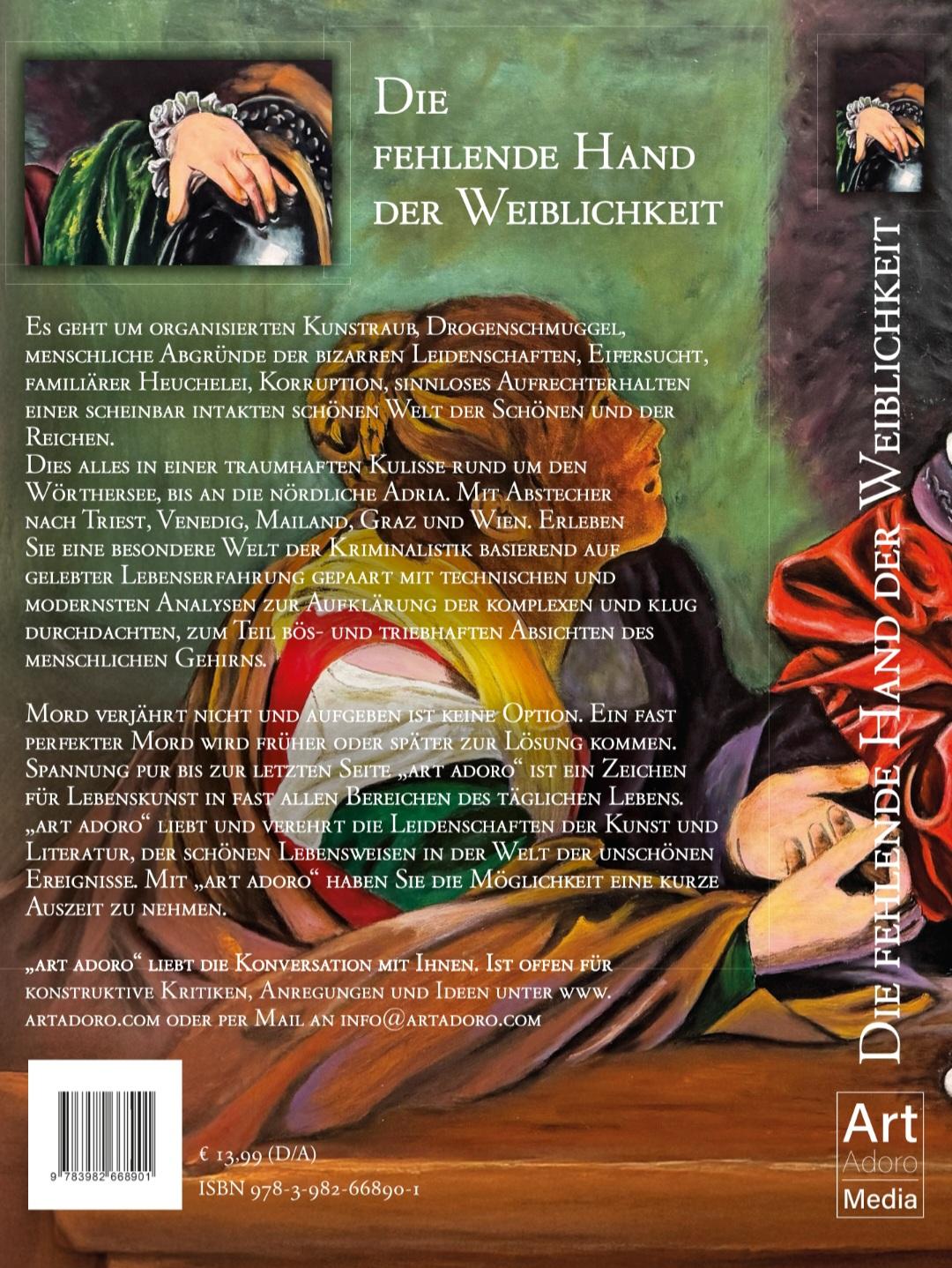 Rückseite: 9783982668901 | Die fehlende Hand der Weiblichkeit | Art Adoro | Taschenbuch | 304 S.