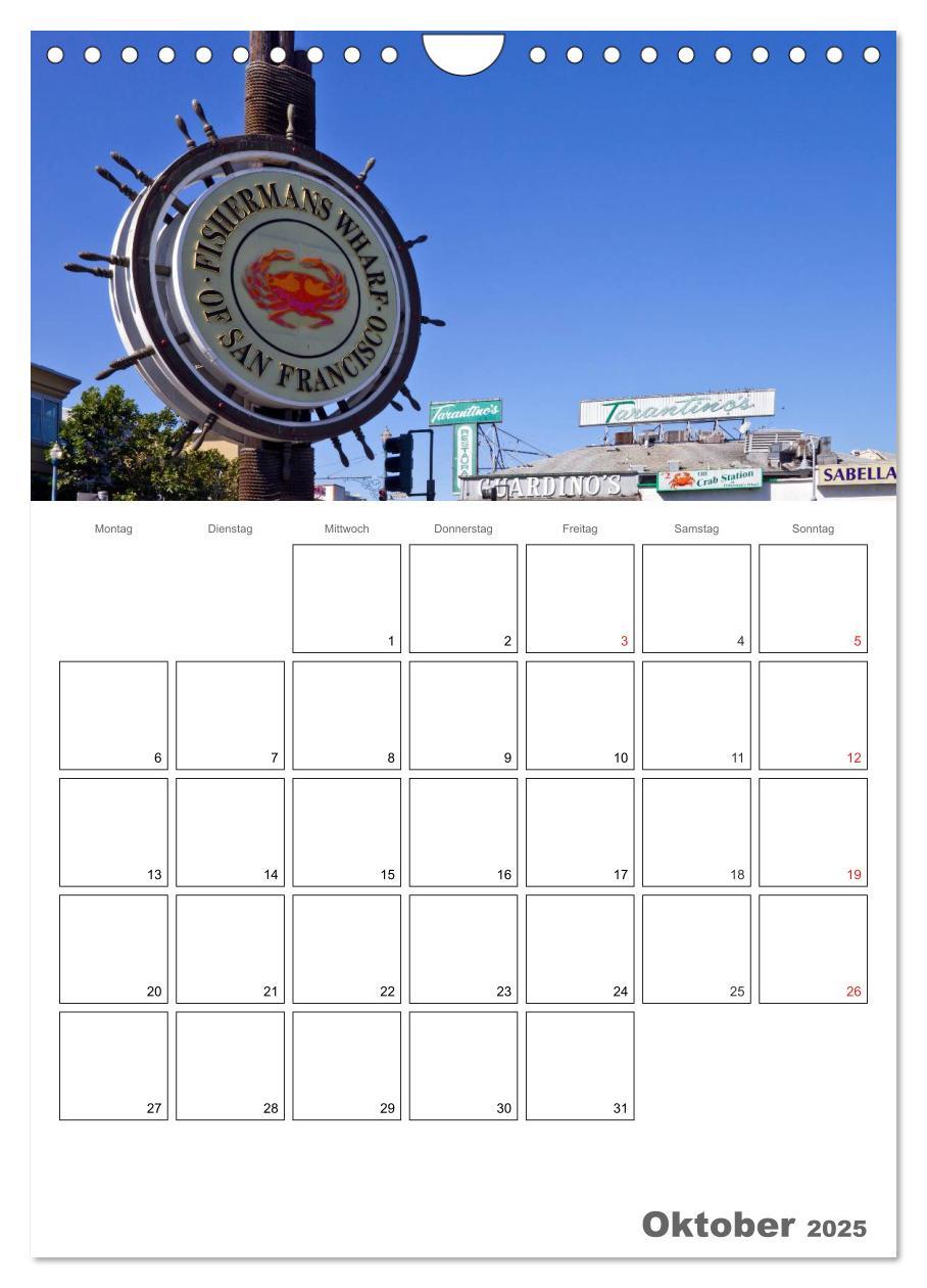 Bild: 9783457029183 | SAN FRANCISCO Terminplaner (Wandkalender 2025 DIN A4 hoch),...