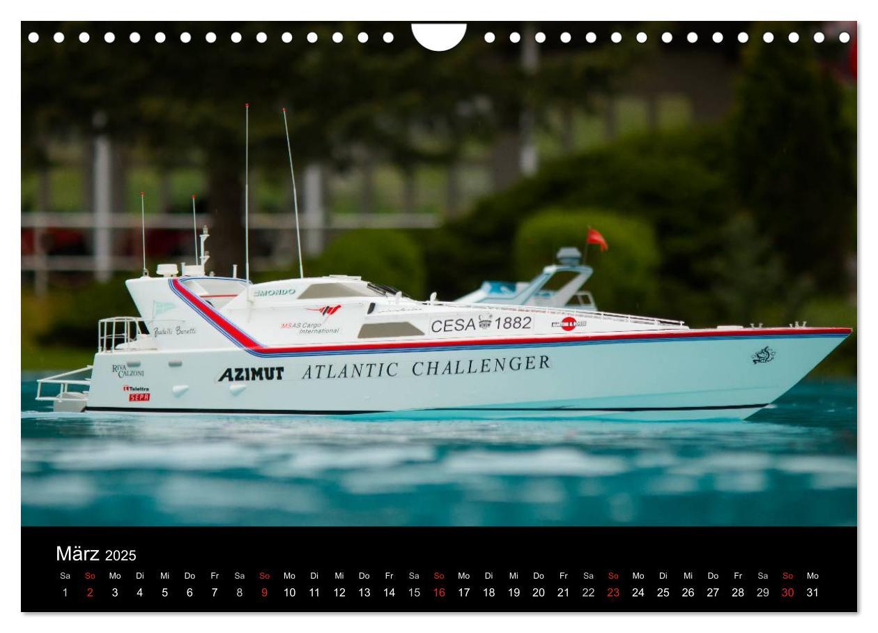 Bild: 9783435678495 | Modellboote in ihrem Element (Wandkalender 2025 DIN A4 quer),...