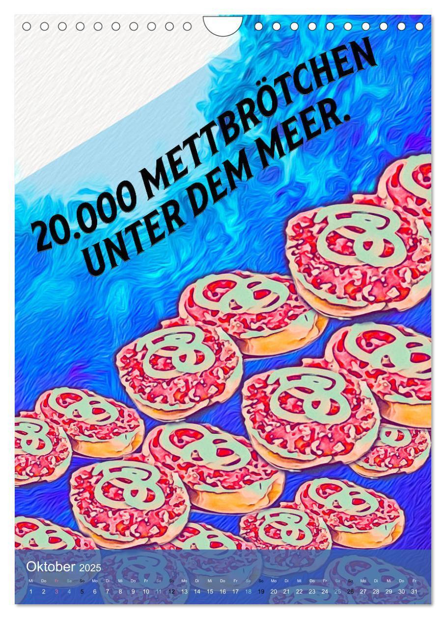 Bild: 9783435948413 | Mettbrötchen Träume - Mettkalender (Wandkalender 2025 DIN A4 hoch),...