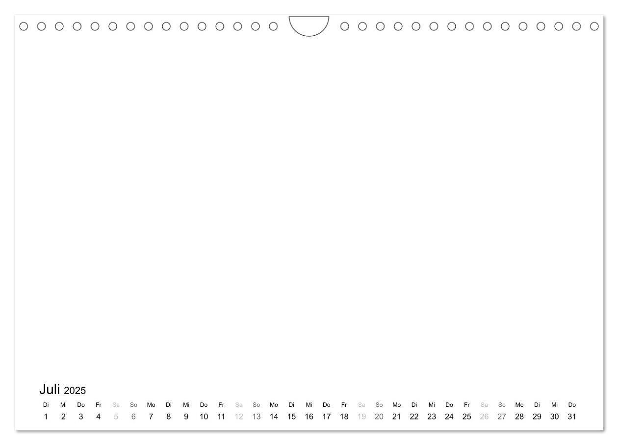 Bild: 9783435770151 | Bastelkalender - Weiss (Wandkalender 2025 DIN A4 quer), CALVENDO...