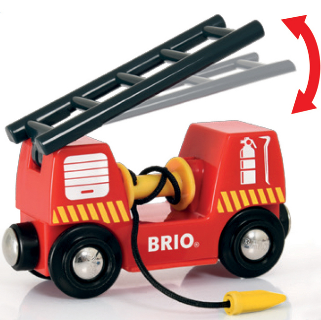 Bild: 7312350338119 | 33811 BRIO Feuerwehr-Leiterfahrzeug mit Licht &amp; Sound | BRIO® | Spiel