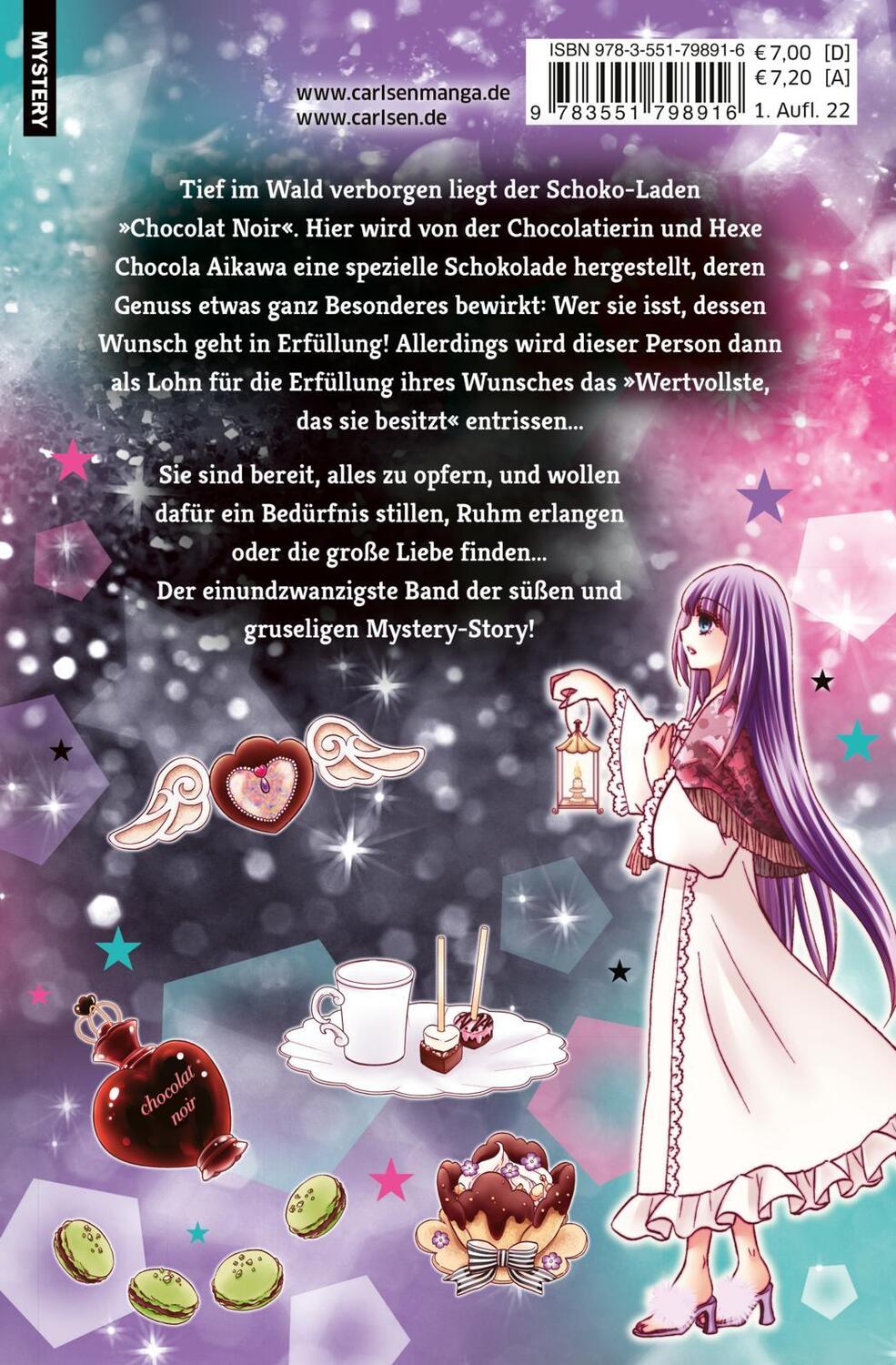 Rückseite: 9783551798916 | Die Schokohexe 21 | under glace Der schokosüße Mysterymanga! | Mizuho