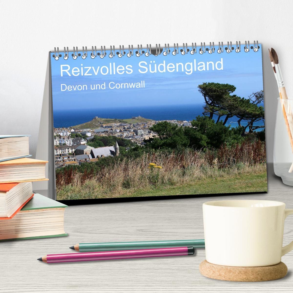 Bild: 9783435417247 | Reizvolles Südengland Devon und Cornwall (Tischkalender 2025 DIN A5...