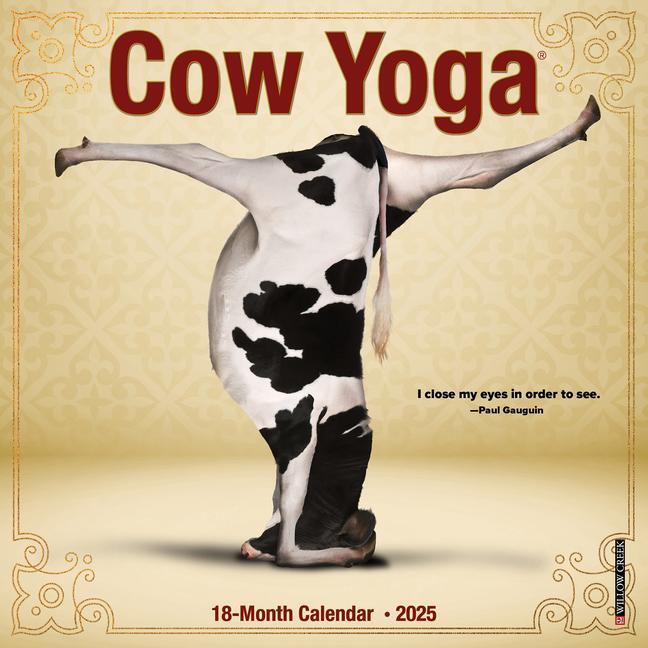 Cover: 9781549245725 | Cow Yoga 2025 7 X 7 Mini Wall Calendar | Willow Creek Press | Kalender