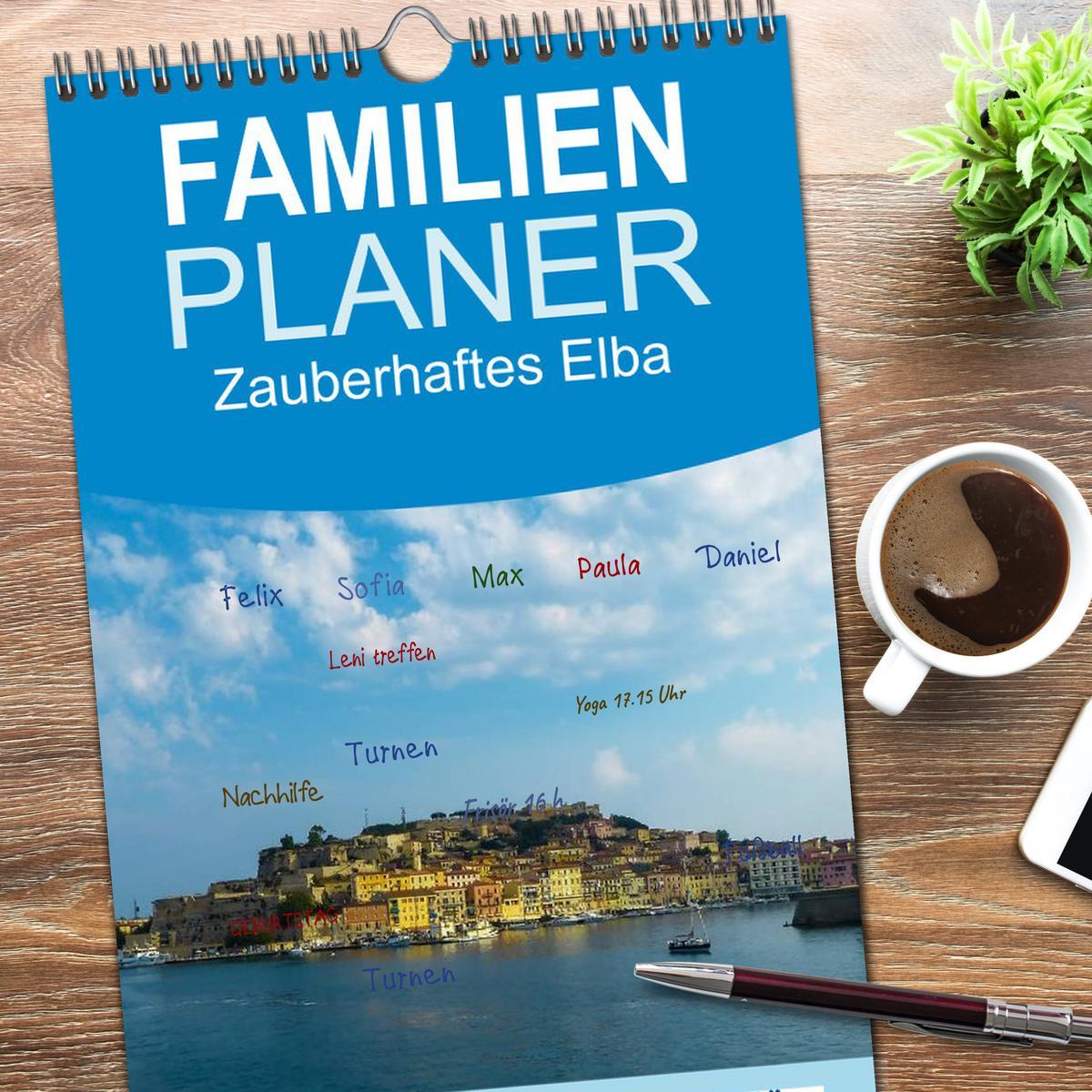 Bild: 9783457121641 | Familienplaner 2025 - Zauberhaftes Elba mit 5 Spalten...