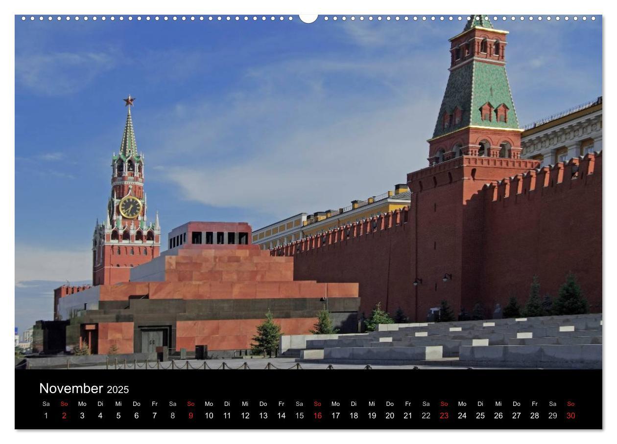 Bild: 9783435683659 | Moskau (Wandkalender 2025 DIN A2 quer), CALVENDO Monatskalender | 2025