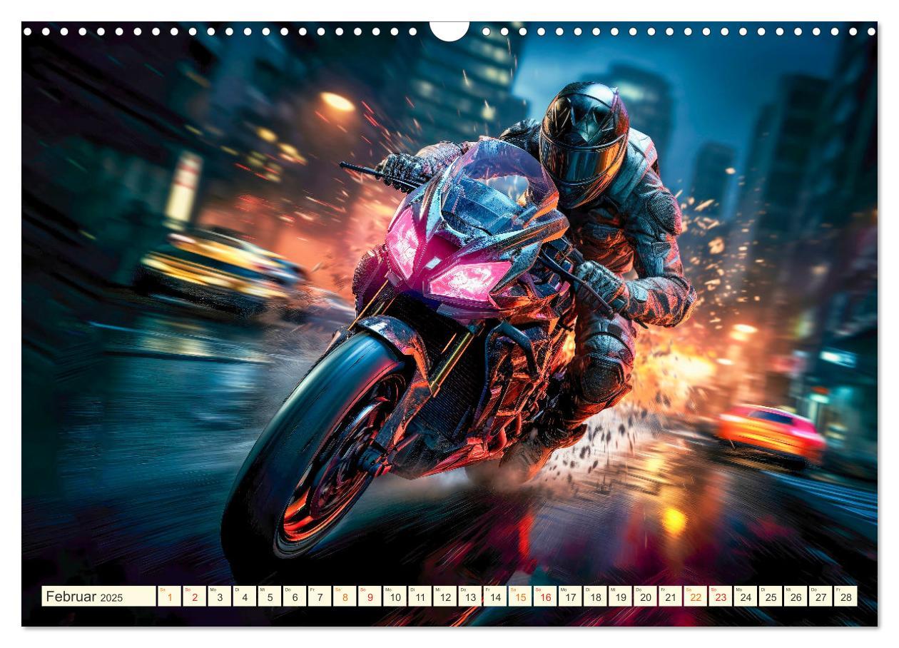 Bild: 9783383891717 | Motorrad Fantasien (Wandkalender 2025 DIN A3 quer), CALVENDO...