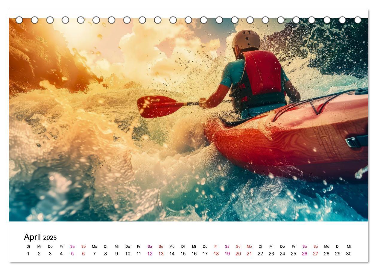 Bild: 9783457140208 | Kajak Erlebnisse (Tischkalender 2025 DIN A5 quer), CALVENDO...