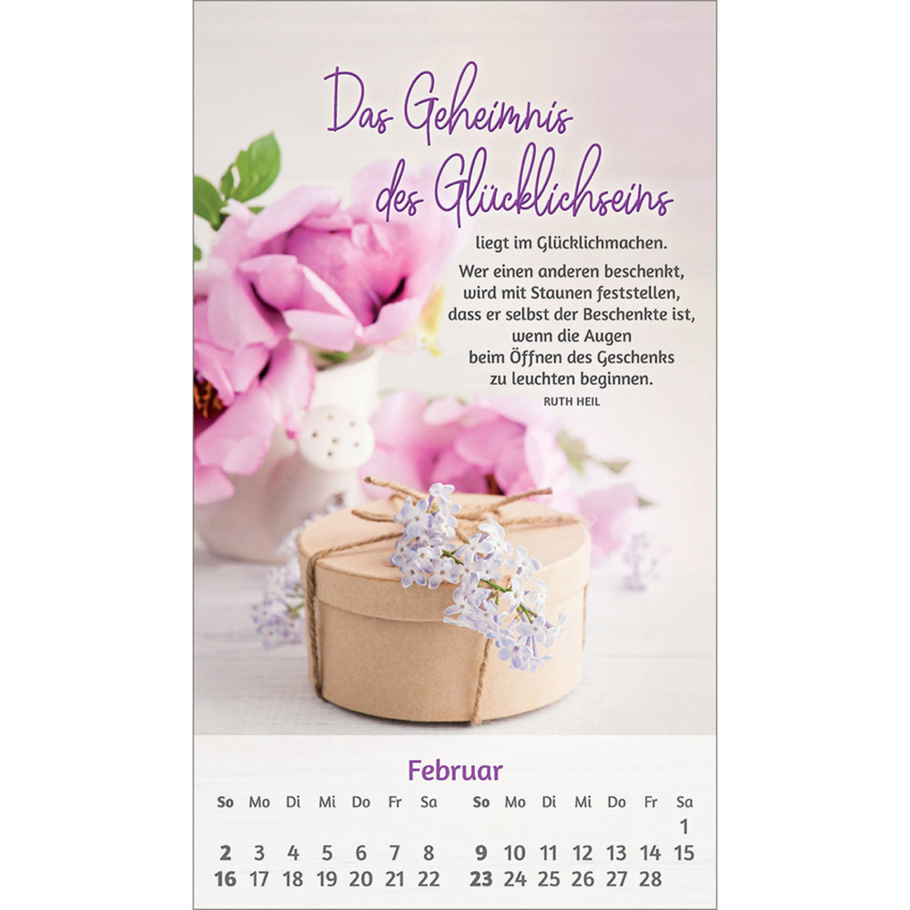 Bild: 9783754879351 | Du bist mir so wertvoll 2025 | Postkarten-Kalender von Ruth Heil