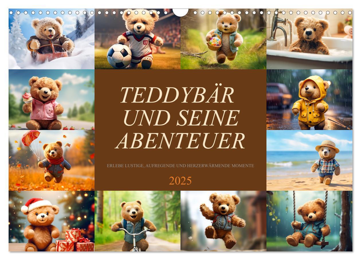 Cover: 9783383875342 | Teddybär und seine Abenteuer (Wandkalender 2025 DIN A3 quer),...