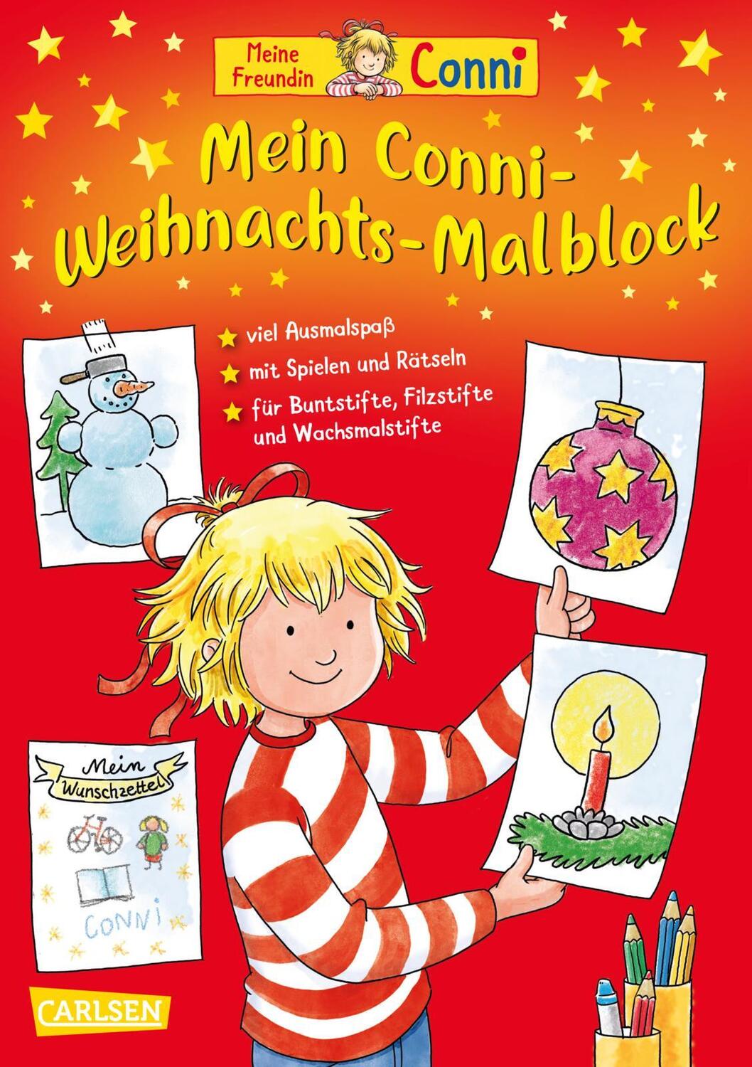 Cover: 9783551192257 | Conni Weihnachts-Malblock | Hanna Sörensen | Taschenbuch | 96 S.