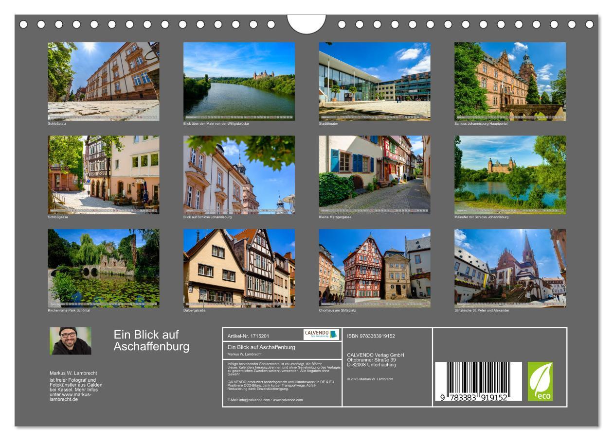 Bild: 9783383919152 | Ein Blick auf Aschaffenburg (Wandkalender 2025 DIN A4 quer),...