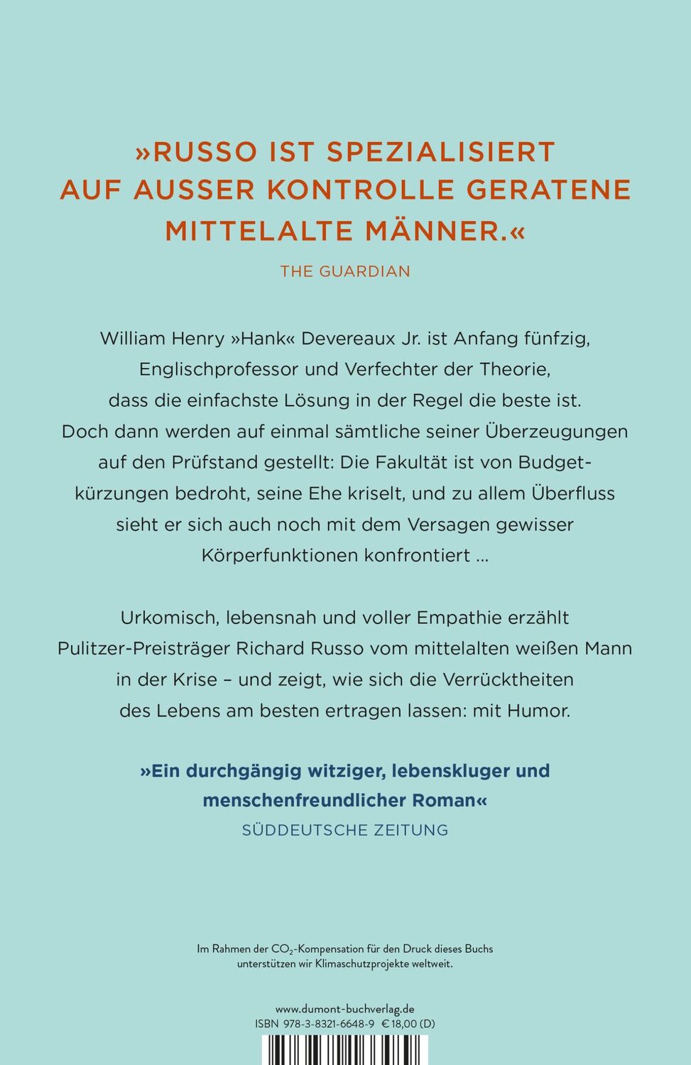 Rückseite: 9783832166489 | Mittelalte Männer | Roman | Richard Russo | Taschenbuch | 608 S.