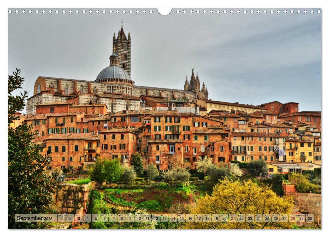 Bild: 9783435344468 | Sehnsucht nach SIENA (Wandkalender 2025 DIN A3 quer), CALVENDO...