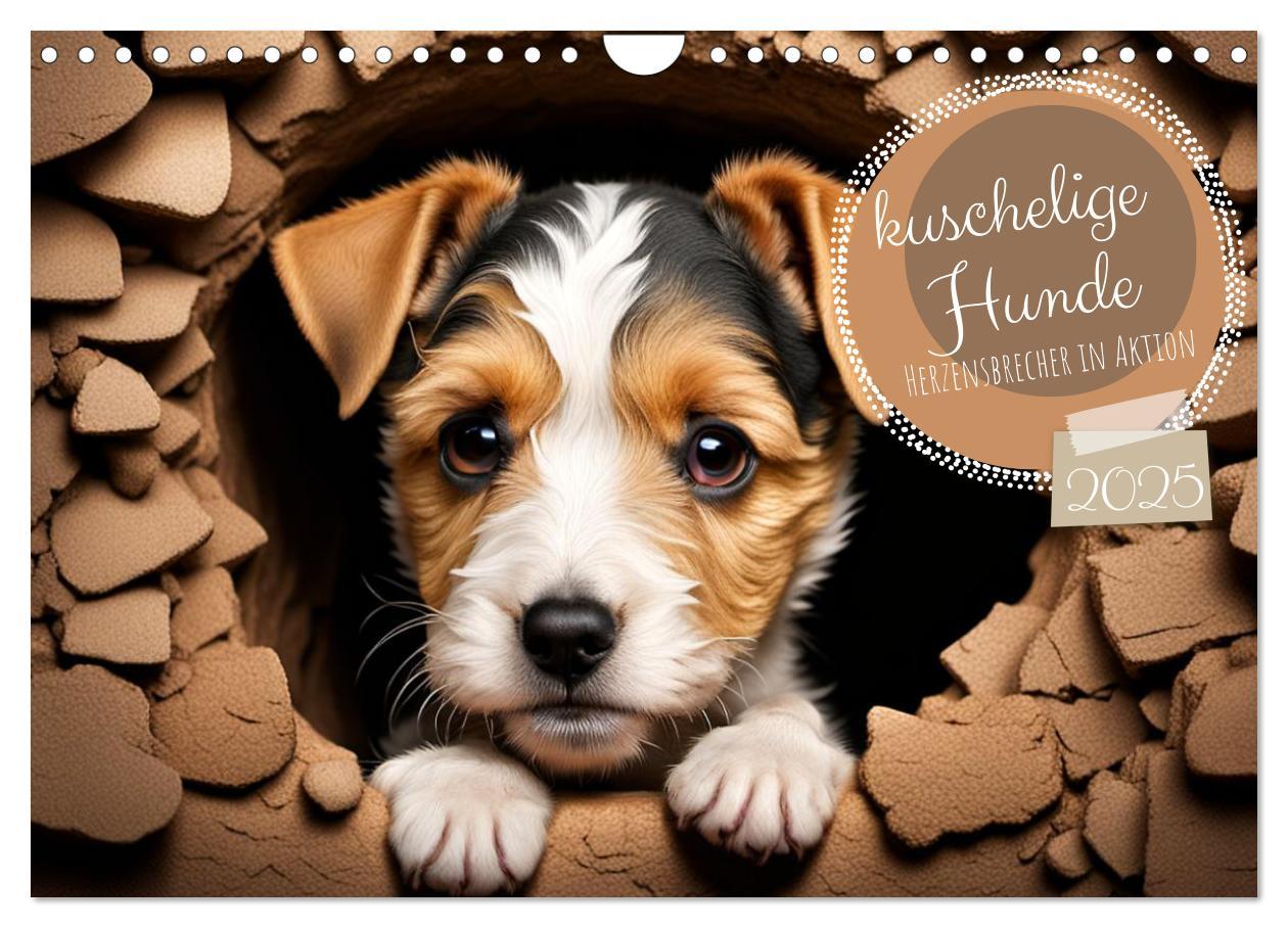 Cover: 9783383794650 | Kuschelige Hunde - kleine Herzensbrecher in Aktion (Wandkalender...