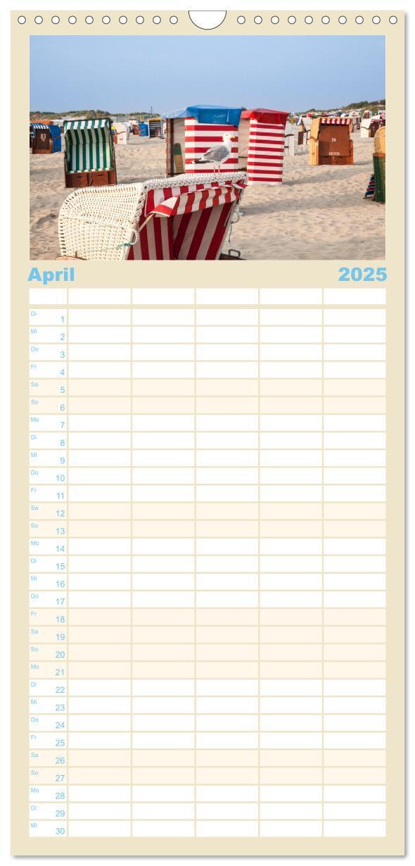 Bild: 9783457102695 | Familienplaner 2025 - Moin Borkum mit 5 Spalten (Wandkalender, 21 x...