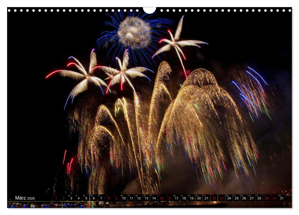 Bild: 9783435062775 | Feuerwerk - Kunstwerke am Himmel (Wandkalender 2025 DIN A3 quer),...