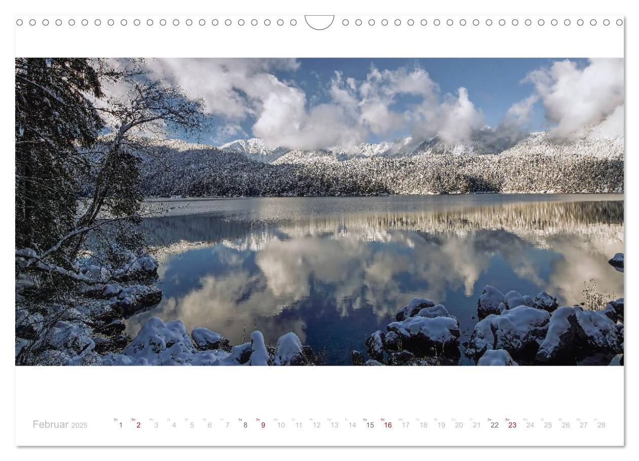 Bild: 9783435587766 | Unterwegs am Eibsee (Wandkalender 2025 DIN A3 quer), CALVENDO...