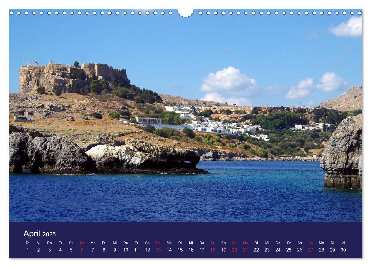 Bild: 9783435668441 | Rhodos mit Lindos und Symi (Wandkalender 2025 DIN A3 quer),...