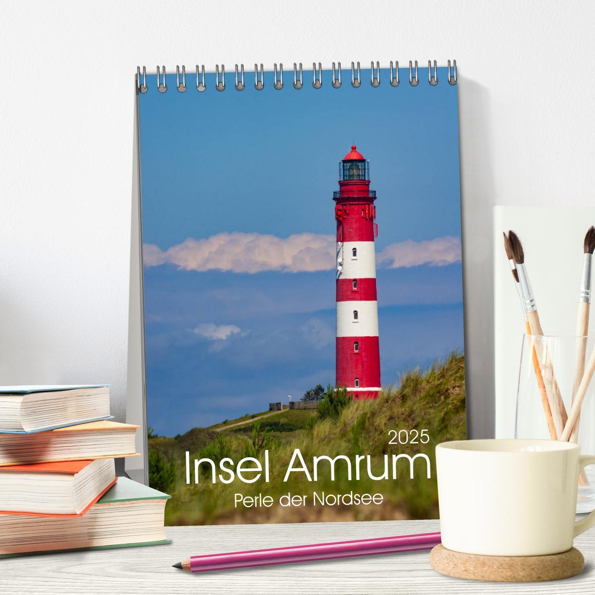 Bild: 9783457082362 | Insel Amrum (Tischkalender 2025 DIN A5 hoch), CALVENDO Monatskalender