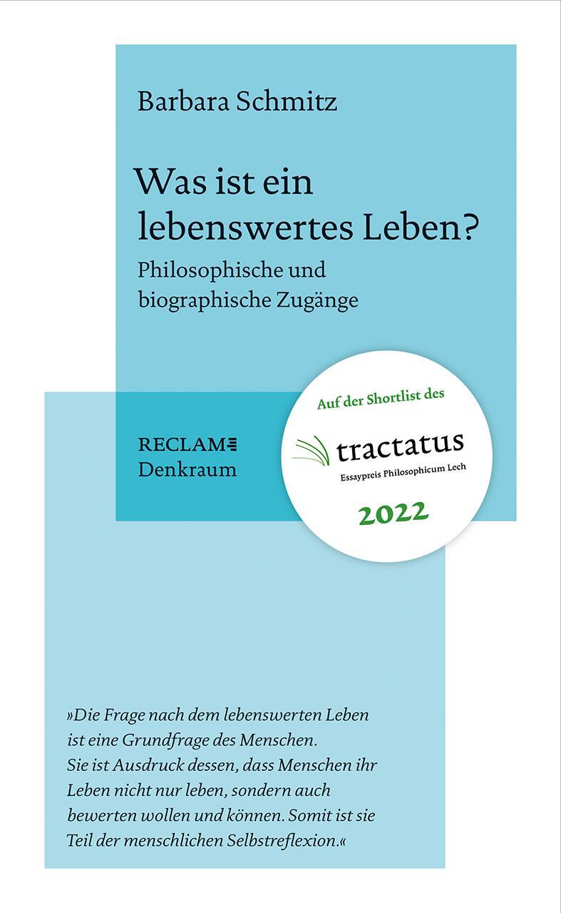 Cover: 9783150113820 | Was ist ein lebenswertes Leben? | Barbara Schmitz | Taschenbuch | 2022