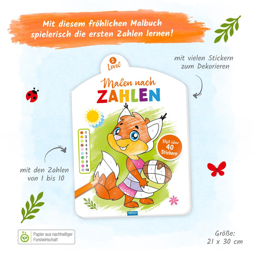 Bild: 9783988023322 | Trötsch Malen nach Zahlen 2. Level Malbuch | KG | Taschenbuch | 10 S.