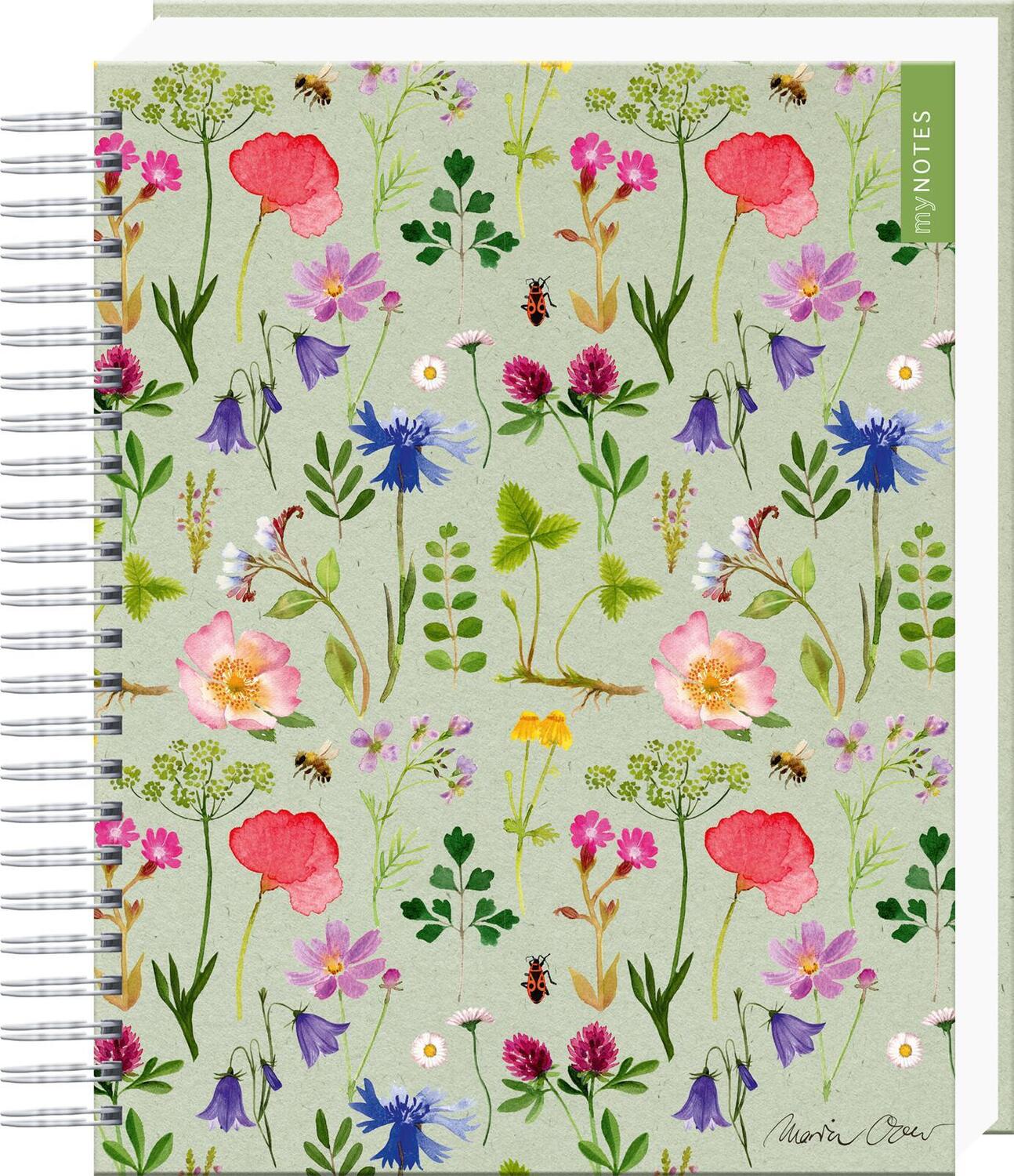 Cover: 4014489131731 | myNOTES Papeterie: Ringbuch Naturschätze | Bunte Blumenwiese | 192 S.