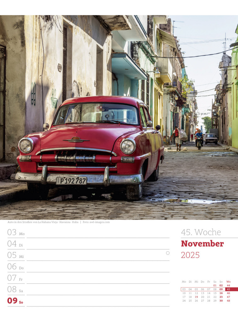 Bild: 9783838435053 | Reiseträume - Wochenplaner Kalender 2025 | Ackermann Kunstverlag