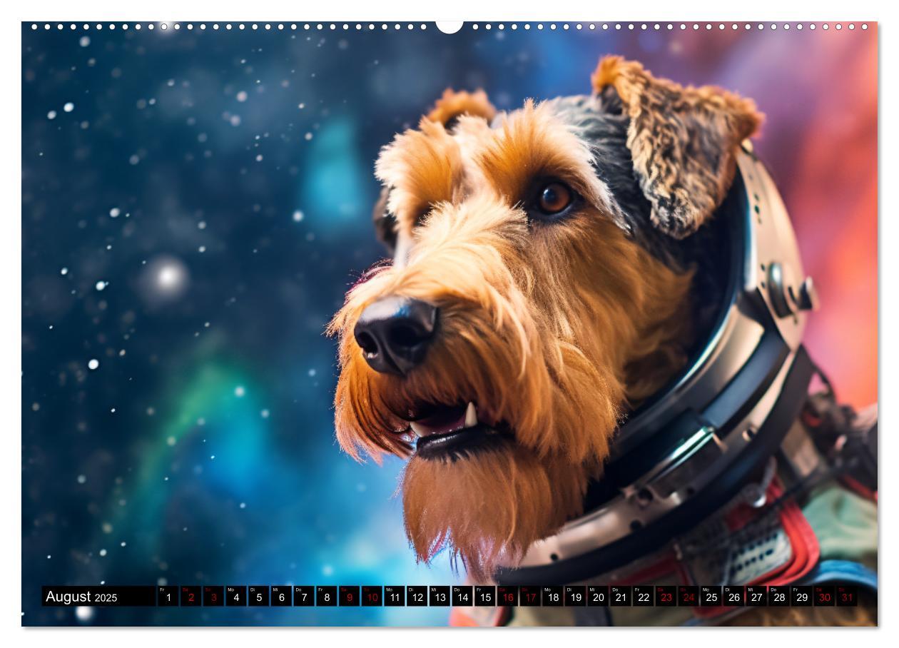 Bild: 9783383893476 | Hunde im Weltall (Wandkalender 2025 DIN A2 quer), CALVENDO...