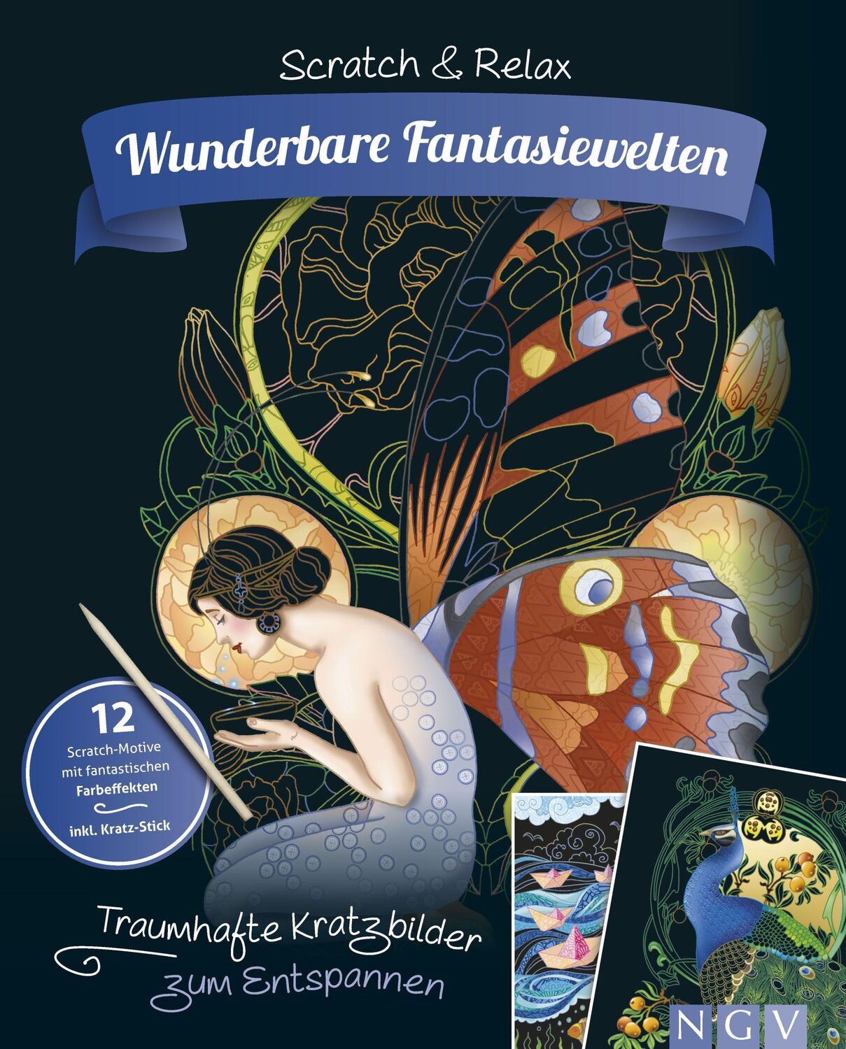 Cover: 9783625191872 | Wunderbare Fantasiewelten - Traumhafte Kratzbilder zum Entspannen