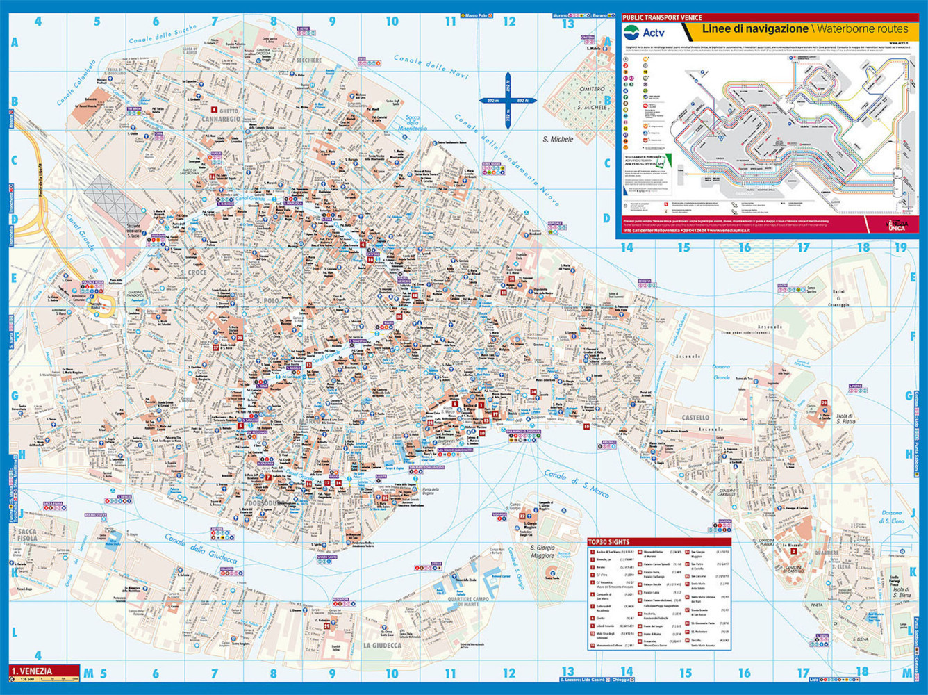 Bild: 9783866093683 | Borch Map Venedig / Venice | (Land-)Karte | Mehrfarbendruck. Gefalzt