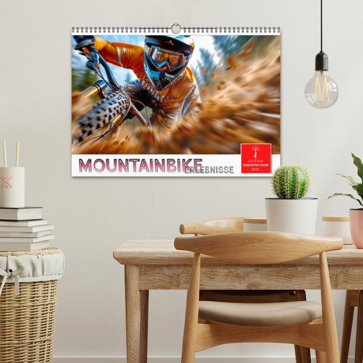 Bild: 9783457149850 | Mountainbike Erlebnisse (Wandkalender 2025 DIN A3 quer), CALVENDO...