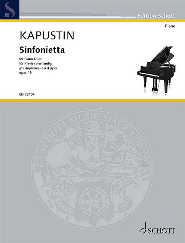 Cover: 9790001207843 | Sinfonietta op. 49 | Nikolai Kapustin | Buch | 2020 | Schott Music