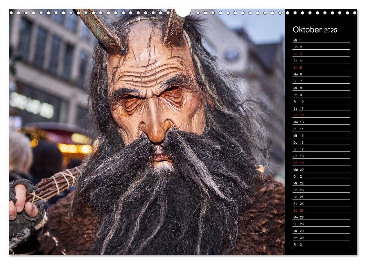 Bild: 9783435174959 | Krampus Kalender 2025 (Wandkalender 2025 DIN A3 quer), CALVENDO...