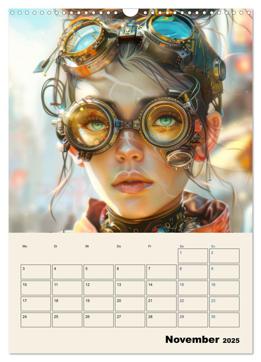 Bild: 9783457146842 | Steampunk - Mechanische Fantasiewelt (Wandkalender 2025 DIN A3...