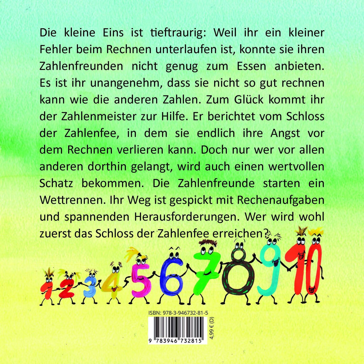 Rückseite: 9783946732815 | Die kleine Eins erlernt das Rechnen | Felix Walk | Broschüre | 60 S.