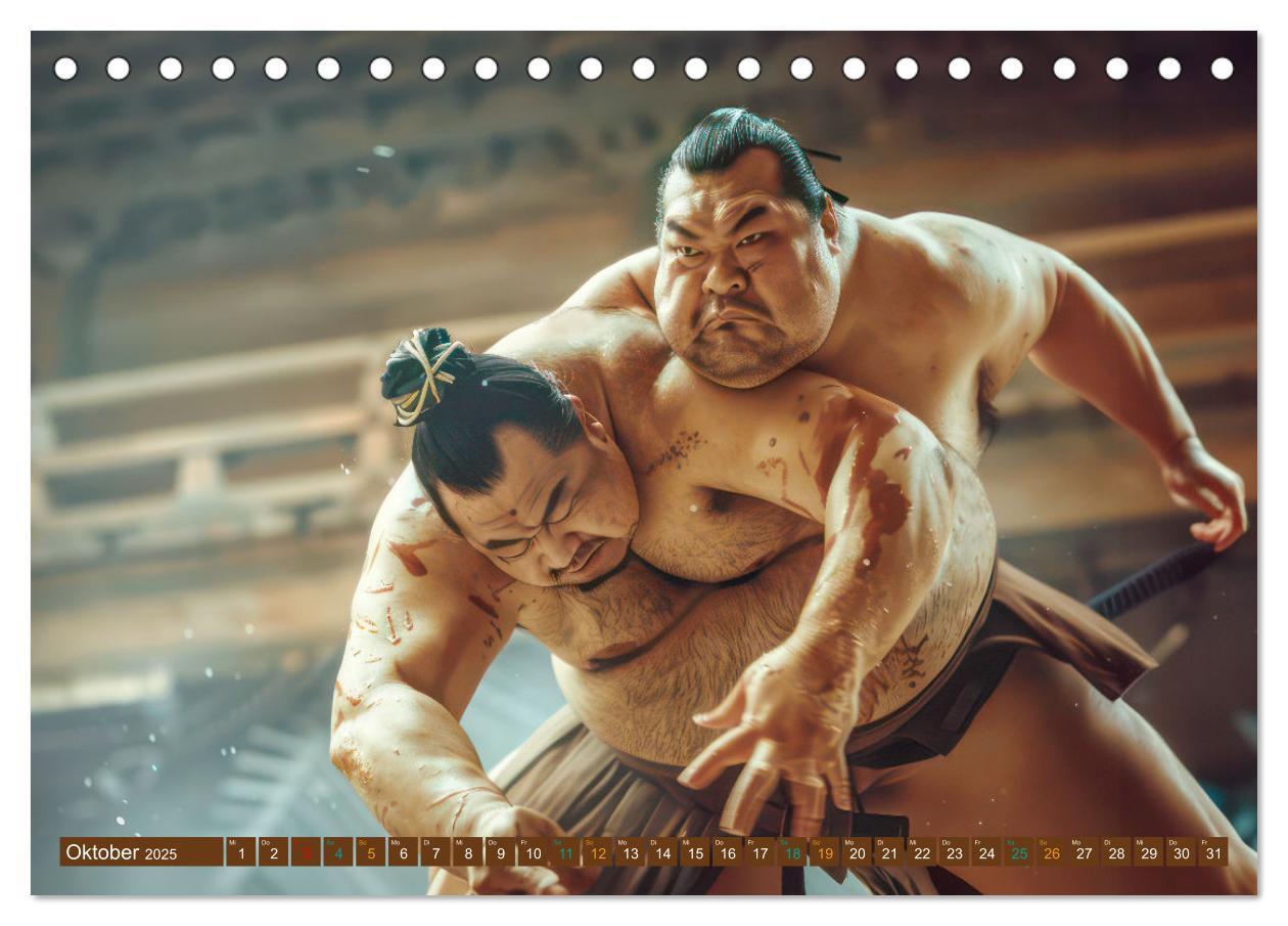 Bild: 9783383809965 | Sumo - Japans schwere Ringer (Tischkalender 2025 DIN A5 quer),...