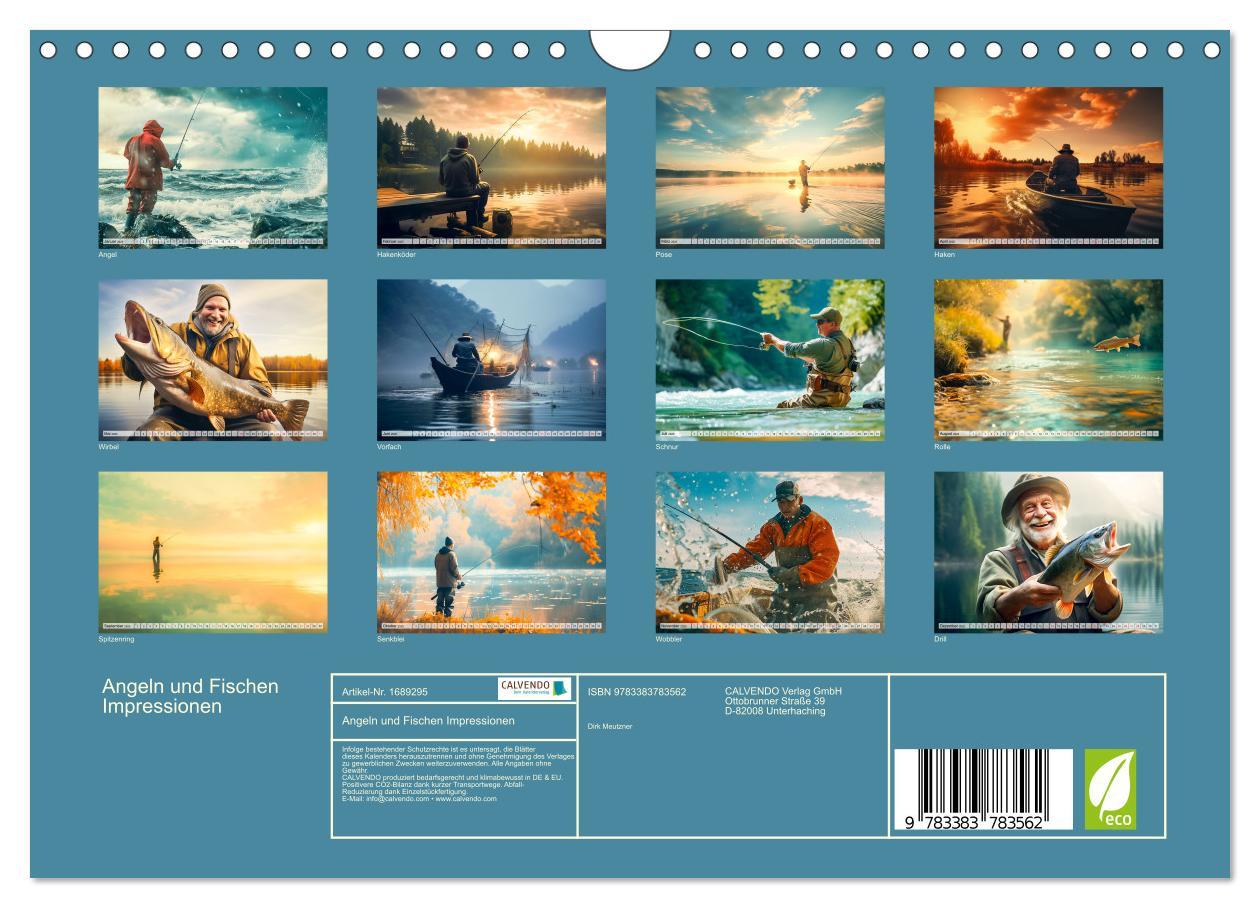 Bild: 9783383783562 | Angeln und Fischen Impressionen (Wandkalender 2025 DIN A4 quer),...