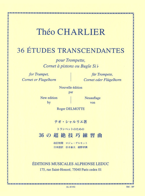 Cover: 9790046204524 | 36 Etudes Transcendantes | Alphonse Leduc | EAN 9790046204524