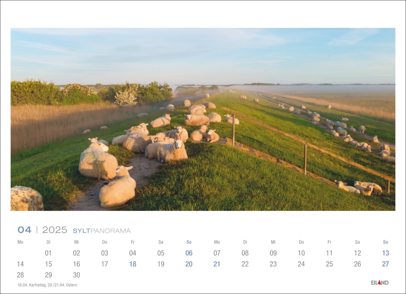 Bild: 9783964023384 | Sylt Panorama Postkartenkalender 2025 - Hans Jessel | Hans Jessel