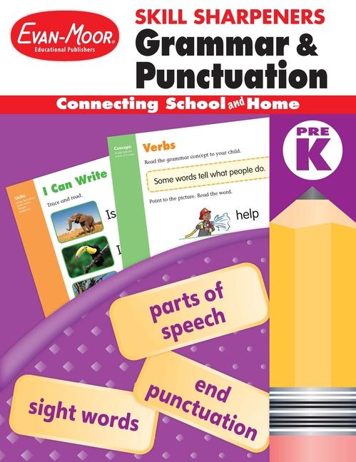 Cover: 9781629388670 | Skill Sharpeners: Grammar &amp; Punctuation, Prek Workbook | Publishers