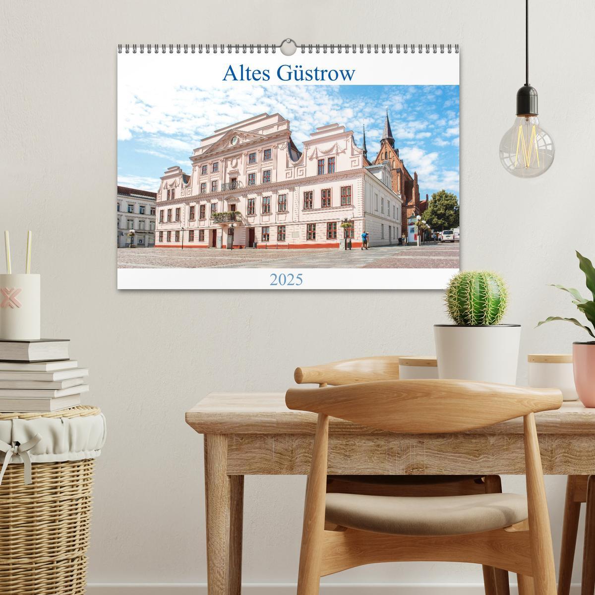 Bild: 9783435197231 | Altes Güstrow (Wandkalender 2025 DIN A3 quer), CALVENDO Monatskalender