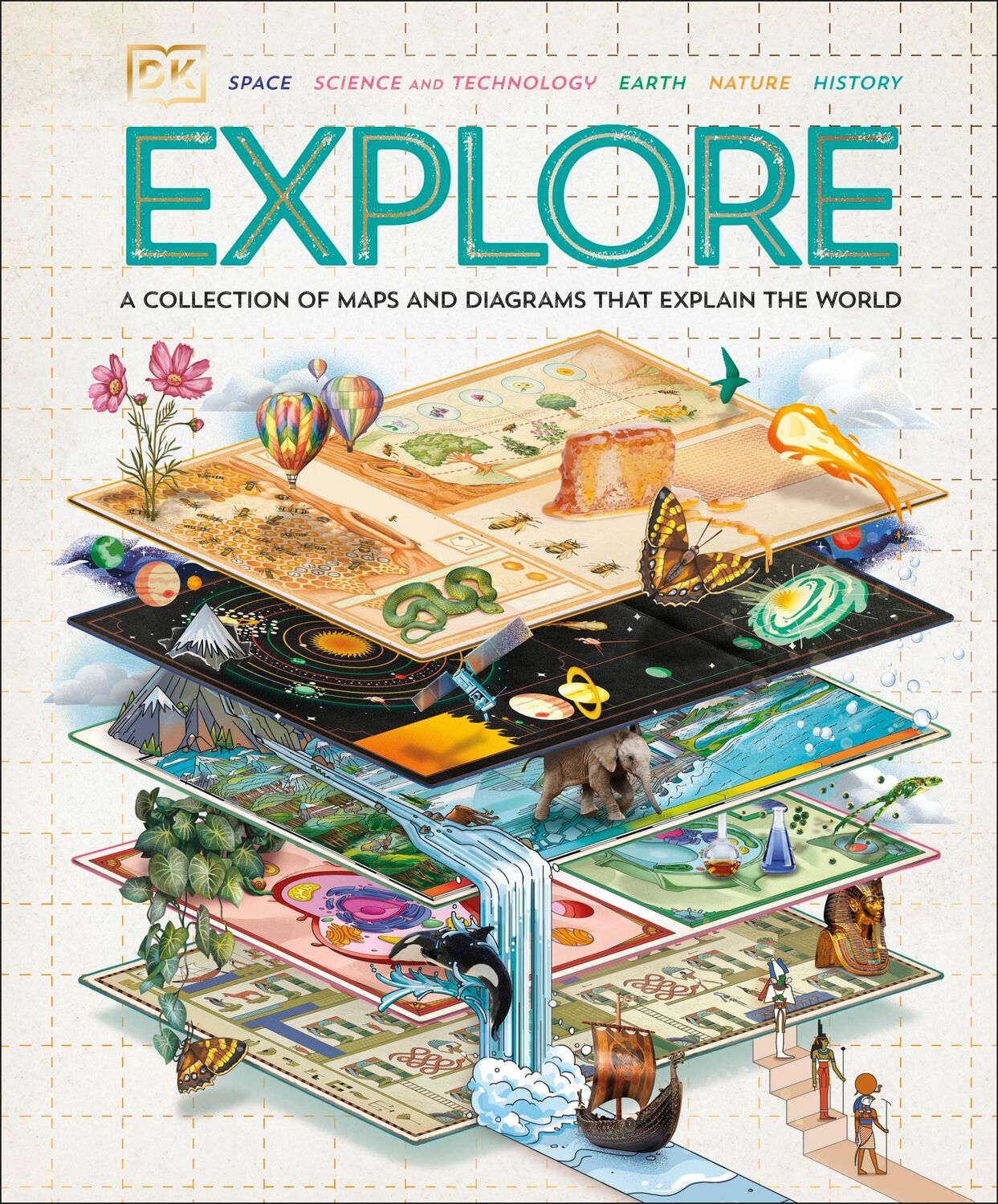 Cover: 9780241649763 | Explore | A Collection of Maps and Diagrams That Explain the World