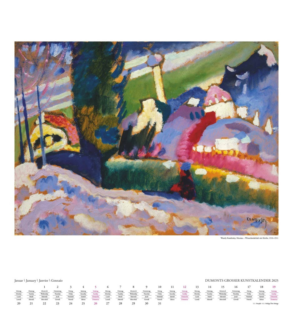 Bild: 4250809653006 | DUMONT - DUMONTS Großer Kunstkalender 2025 Wandkalender, 45x48cm,...