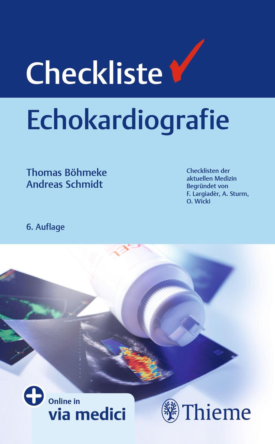 Cover: 9783132401068 | Checkliste Echokardiografie | Andreas Schmidt (u. a.) | Bundle | 2024