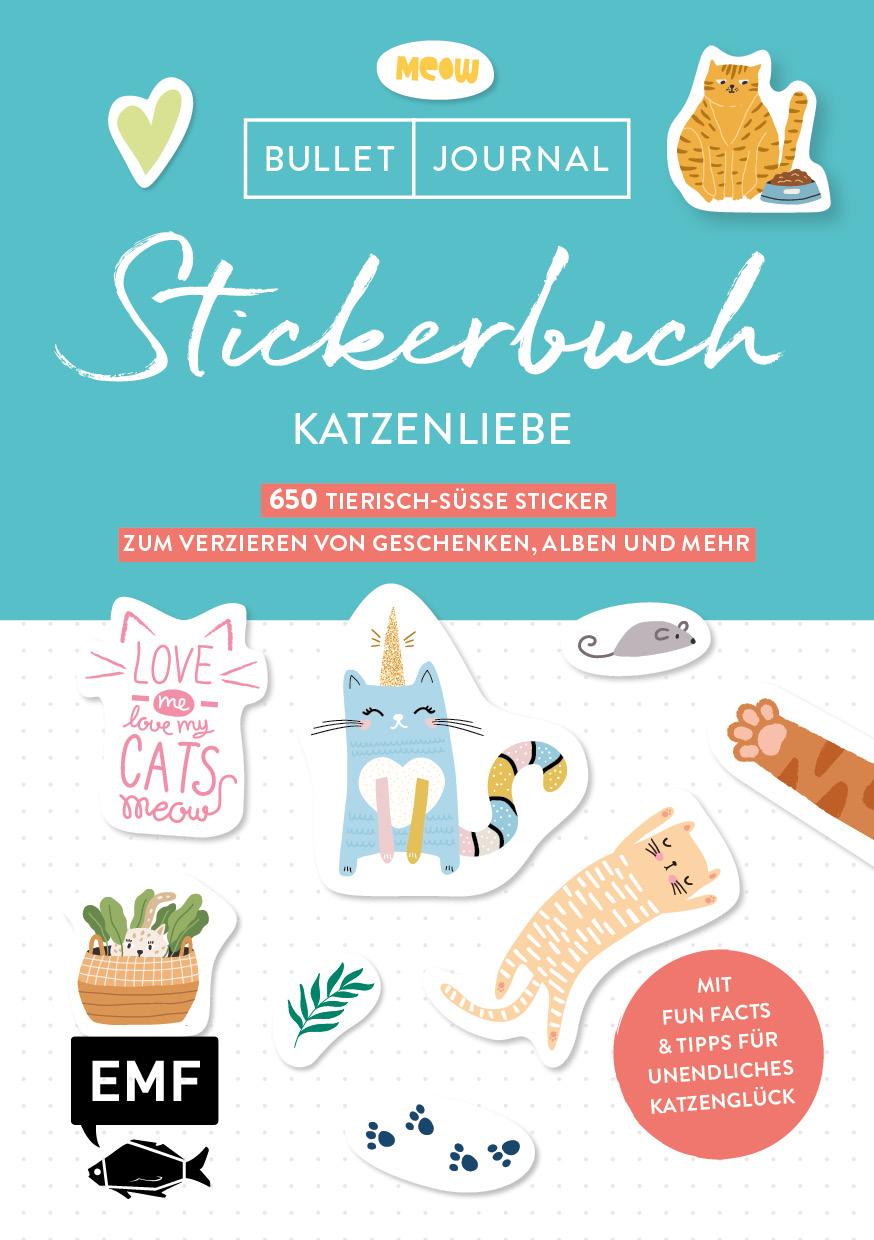 Cover: 9783745906080 | Bullet Journal Stickerbuch - Katzenliebe | Taschenbuch | 96 S. | 2021