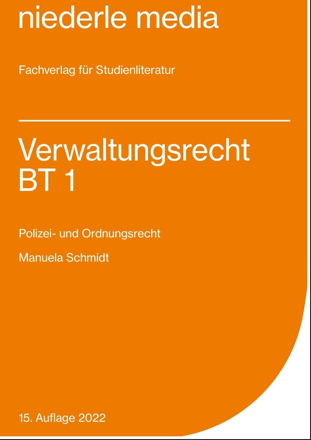 Cover: 9783867240741 | Einführung in das Verwaltungsrecht BT 1 | Polizei- und Ordnungsrecht