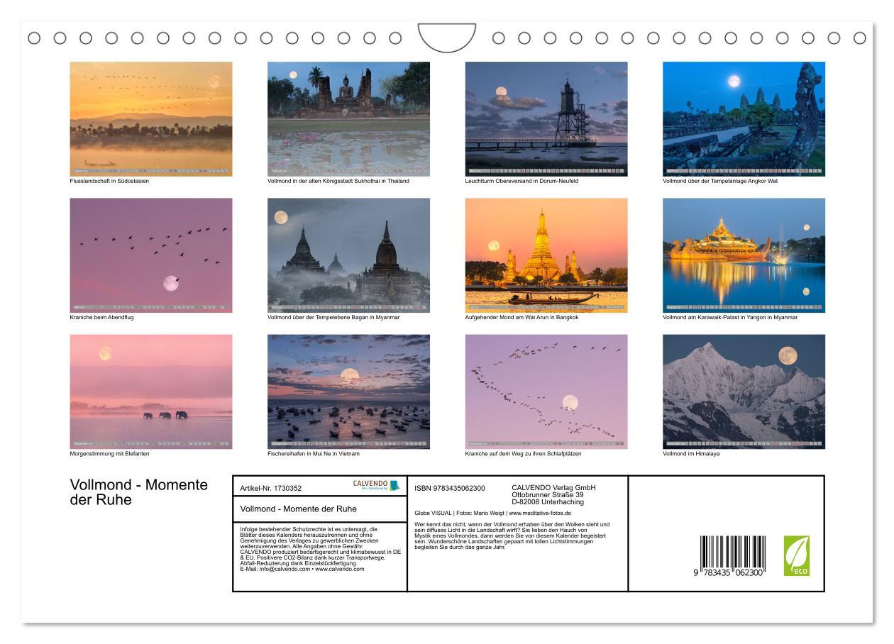 Bild: 9783435062300 | Vollmond - Momente der Ruhe (Wandkalender 2025 DIN A4 quer),...